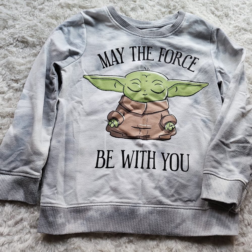 Star Wars Baby Yoda, Tie Dye Sweatshirt, Grogu, Size 5, EUC